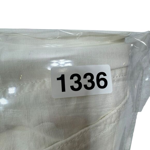 J. Crew  Women's White Seaside Jogger Pants Style Tie Waist G4611 Size 4 - Picture 8 of 8